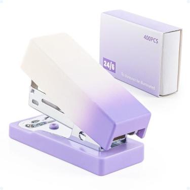 Imagem de Mini Grampeador Escolar P/ 12 Folhas De Mesa 24 6 Escritório - Hxt, Ro