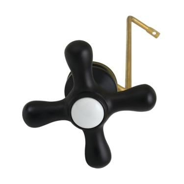 Imagem de Kingston Brass KTAXS0 Alavanca de tanque de vaso sanitário com montagem lateral vitoriana, preto fosco