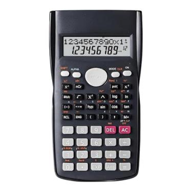 Imagem de Calculadora Científica Matematica com Capa Visor Duplo e 240 Funções 12 Dígitos para Estudo Escritório Calculo Matemático Álgebra Trigonometria e Ciências Exatas