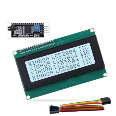 Imagem de huyouming Módulo De Display Lcd 2004 Com Adaptador Interface Serial Iic I2C, Tela Luz Fundo Cinza Lcm, Controlador St7066U 20X4 Para Arduino, Raspberry Pi, Tinkerboard, Nano Banana Stm32, Projeto Di