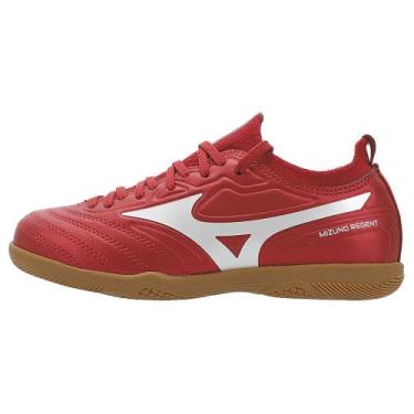Imagem de Chuteira Futsal Mizuno Regent IN Junior, Vermelho, 33
