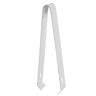 Imagem de Aço Inoxidável Pinça de Gelo, Força de Aperto Forte, Comprimento Adequado, Design Esbelto, Pinça de Cozinha Com Bordas Finas para Cafeterias de Festas de chá, Servir de Machadinha para Cubos de