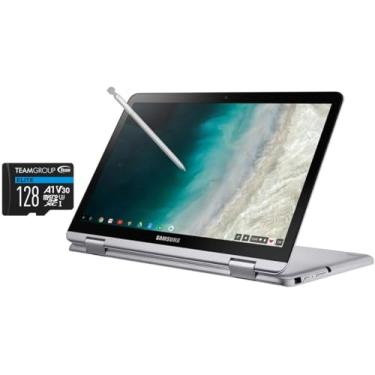 Imagem de Laptop Samsung Chromebook Plus V2 31.0 cm FHD 2 em 1 Touch (Intel Celeron 3965Y 2 núcleos, 4 GB de RAM, 192 GB de armazenamento (SSD de 64 GB + cartão micro SD de 128 GB), Intel UHD 615, WiFi, sistema