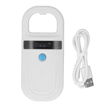 Imagem de Pet Microchip Scanner Leitor sem fio Animal ID Scanner Display LED 256 Armazenamento de dados Suporta ISO11784 85 FDXB EMID Chip para cães gatos porcos vacas ovelhas cavalos ABS