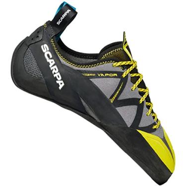 Imagem de SCARPA Tênis masculino de escalada Vapor Lace para escalada esportiva e pedregulho, Fumê/amarelo, 9.5 Women/8.5 Men