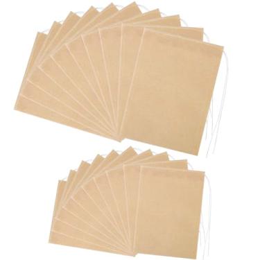 Imagem de Saquinhos de chá para folhas soltas - Mini saquinhos de chá vazios, saco de filtro descartável, saco vazio com cordão, material de polpa de madeira biodegradável e compostável para café, especiarias