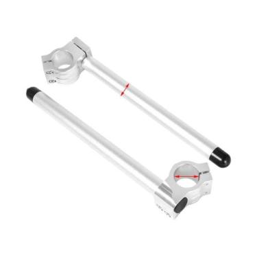 Imagem de Guidão Universal Ajustável Para Motocicleta 31-51MM Clip-On Para Cafe 