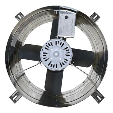 Imagem de iLIVING ILG8G14-12T Ventilador de sótão de montagem automática com termostato ajustável, 3,10 Amp, 1220 CFM