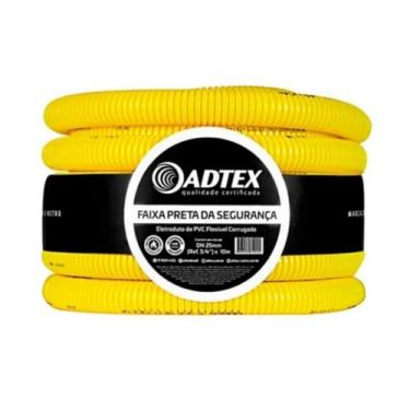 Imagem de Conduite Flexível Pvc 3/4 Corrugado Amarelo 50 Metros Adtex