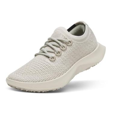 Imagem de Allbirds Tênis masculino Tree Dasher 2, Active Running & Walking, Branco envelhecido (sola branca desgastada), 41