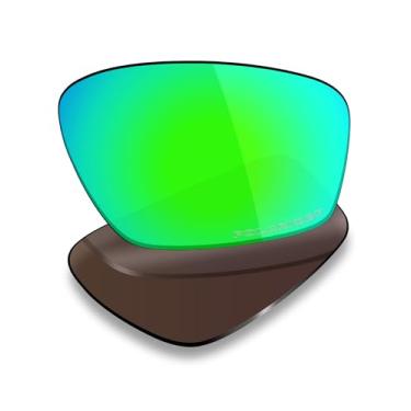 Imagem de Mryok Lentes de reposição polarizadas Plus compatíveis com Oakley Crosslink Zero OX8076 56 mm - Verde esmeralda