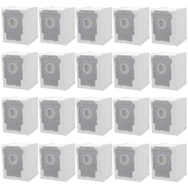 Imagem de Pacote com 20 sacos de aspirador de pó para aspirador de pó iRobot Roomba i7 i7+ j7 j7+ i8 i8+ i3 i3+ i4 i4+ i6 i6+ s9 s9+ , série i e s e j, sacos de eliminação automática de sujeira de base limpa