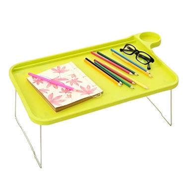 Imagem de Mesa Desmontavel Para Notebook Home Office Portatil Suporte Dobravel Multiuso Estudos Cafe Da Manha Verde