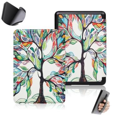 Imagem de GUKSRASO Capa para 6.8" Kindle Paperwhite 11ª Geração/Signature Edition (Modelo: M2L3EK/M2L4EK) - Material TPU à Prova D'água com Suspensão Automática, Alça de Mão