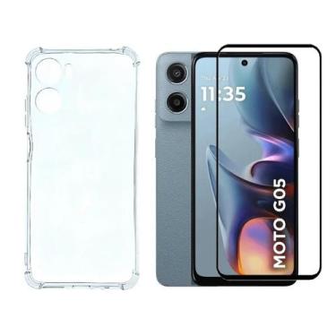 Imagem de Capa Capinha Case Anti Impacto e Pelicula de Vidro 3d Para Motorola Mo