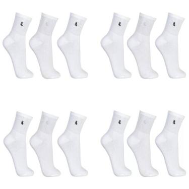 Imagem de Kit Com 12 Pares de Meias Lupo Adulto Am Walk Cano Medio Original, Bra