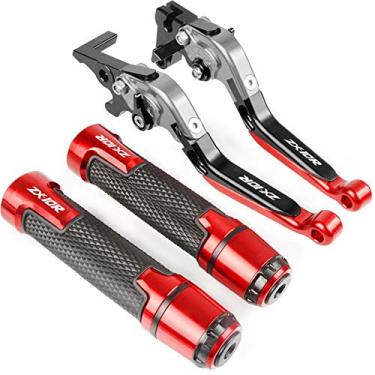 Imagem de Para Kawasaki Z750R Z-750 R Z750 2011 2012 Acessórios de motocicleta Alça de freio Alavancas de embreagem de freio ajustáveis Punhos de extremidade de guidão Alavanca de embreagem de freio de