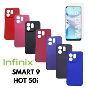 Imagem de Capa + Pel. Vidro Compativel Para Infinix Smart 9 / Hot 50I - Db