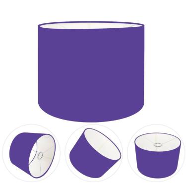 Imagem de Cúpula Abajur Cilíndrica Cp-8016 Ø35x30cm Roxo