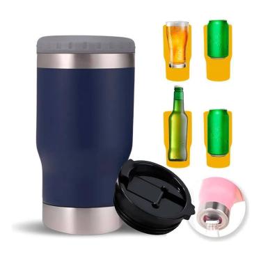 Imagem de 10X Copo Térmico Long Neck Cerveja Latinha Latão Litrinho I