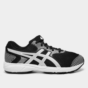 Imagem de Tênis Infantil Asics Buzz 4 Gs, Preto, Branco, 33
