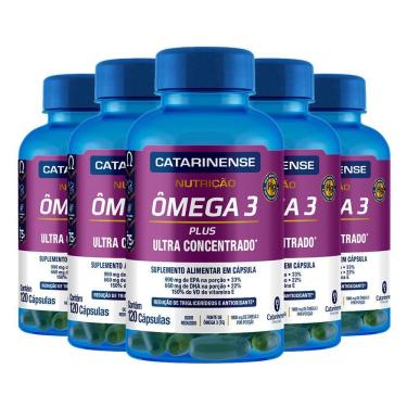Imagem de Kit 5 ômega 3 Concentrado Catarinense 120 Capsulas