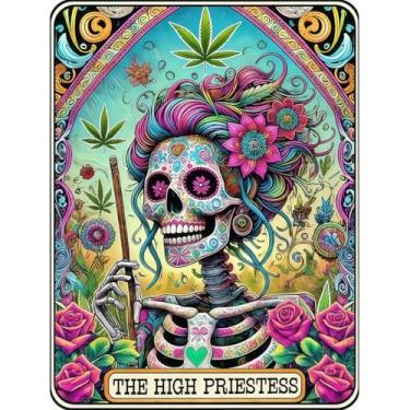 Imagem de Kits de ponto cruz com estampa de crânio – Kits de ponto cruz com contagem de esqueleto feminino para iniciantes e adultos, padrões de ponto de cruz, dimensões, bordados, kits de bordado, artes e