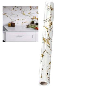 Imagem de Papel de Parede Autocolante Adesivo Marmore Obra Construçao Reparo Reforma Envelopamento Banheiro Moveis Cozinha