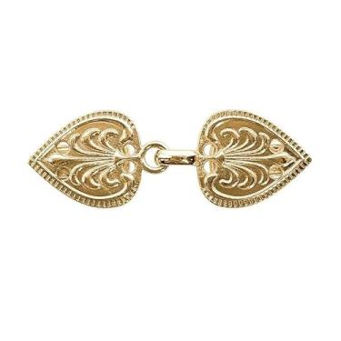 Imagem de Broche dourado para vestido feminino com clipe de manto, cachecol, alfinetes, roupas, fecho, prendedor de gravata, amizade, presentes de Natal, Medium, Latão, Sem Pedra Preciosa