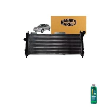 Imagem de Kit Radiador GM Corsa Classic 2006 a 2009 16V + Aditivo Radiador Radiex R1882 Verde