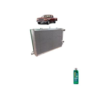 Imagem de Kit Radiador Ford F-4000 87/95 Completo + Aditivo Radiador Radiex R1882 Verde