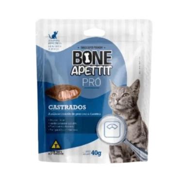 Imagem de Petisco Snack Pró para Gatos Castrados 40g - BONE APETTIT