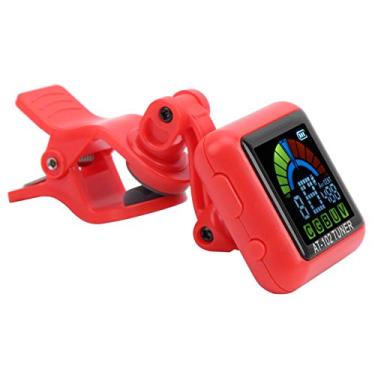 Imagem de SPYMINNPOO Afinador de Guitarra Clipon USB Recarregável Bateria Embutida para Violino Ukulele AT102 (AT-102 vermelho)