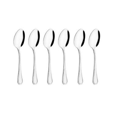 Imagem de Conjunto 6 Colheres de Chá Aço Inox Domni