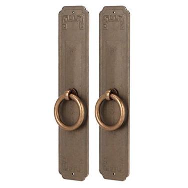 Imagem de GLOGLOW Puxador Estilo Chinês, Puxadores de Bronze retrô, Puxadores de Gaveta de Metal Duráveis ​​para Armários de Cozinha, Móveis, Guarda-roupas, Ferragens para Casa (16cm)