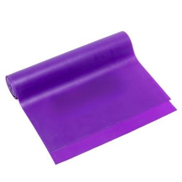 Imagem de Elástico stretch band fisioterapia ginásio exercícios funcionais alongamento 1, 5 m(Roxo)