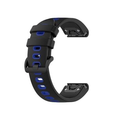 Imagem de BKUANE Pulseira de silicone Fenix 7X 26mm Pulseira de relógio de ajuste rápido e fácil para Garmin Fenix 6X Pro 5X Plus 3 3HR Descent MK1 MK2 Pulseira (Cor: B, Tamanho: Para Descent MK1)