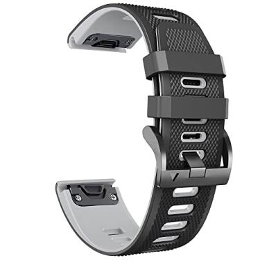 Imagem de AEHON Pulseira de silicone de 22 mm, 26 mm, para relógio Garmin Fenix 6 6X Pro Fenix5 5X 935 Descent Mk2, pulseira de relógio inteligente com relíquias rápidas (A,26 mm Descent Mk1 MK2)