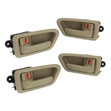 Imagem de Compatível com Toyota Camry 1997 1998 1999 2000 2001 Bege dentro da maçaneta da porta interna 69205AA010E0 69277-33020 69278-33020 4 unidades