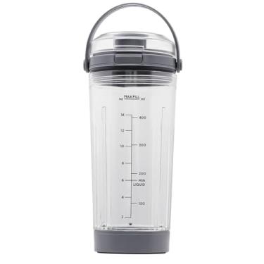 Imagem de WSEYU Recipiente de reposição de 510 g compatível com liquidificador portátil Ninja Blast, copo de substituição de 510 g com tampa e tampa inferior para liquidificadores portáteis Ninja BC151BK
