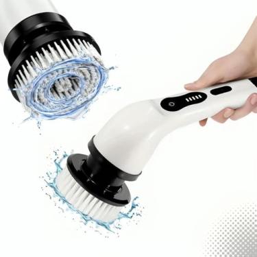 Imagem de Esfregão Mop Escova Limpeza 7 em 1 Recarregável Multiuso Portátil Piso