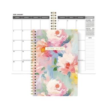 Imagem de Planejador Mensal A5 Com Espiral, Calendário De 24 Meses, Organizador 