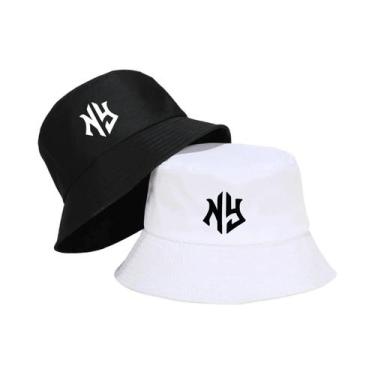 Imagem de Chapéus Bucket Masculinos Com Letras NY, 4 Peças, 2 Peças, 1 Peça, Pro