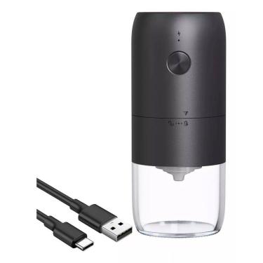Imagem de Moedor de Café Elétrico USB - Para Viagem, Escritório e Casa - Lâminas Cerâmicas, 0,3 kg