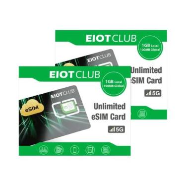 Imagem de Cartão eSIM Para Viagens De Negócios 1GB Dados Na UE 100MB Dados Globa