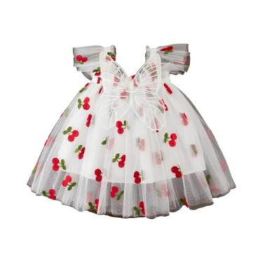 Imagem de Vestido De Princesa De Verão Para Menina Com Bordado De Flores E Tule,