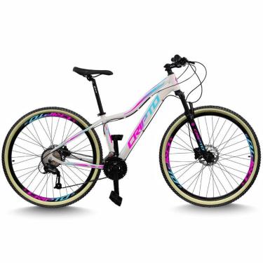 Imagem de Bicicleta Aro 29 Cripto 24 Marchas Freio Disco c/Suspensão Pneu Bege-Feminino