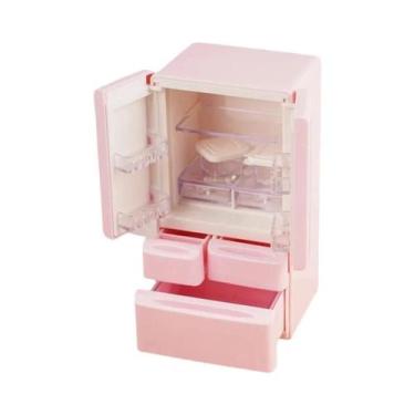 Imagem de Mini Geladeira De Desenho Animado E Cenário De Cozinha De Brinquedo Pa