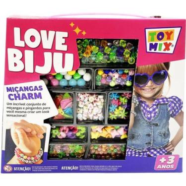 Imagem de Kit de Bijuteria e Miçanga Love Biju CHARM 290 Peças + Fio