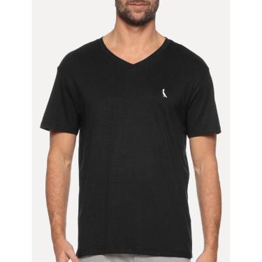 Imagem de Camiseta Reserva Masculina V-Neck Vento Icon Preta-Masculino